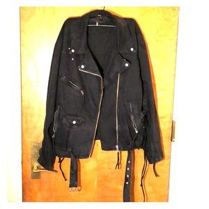 Free People Vintage Denim Jean Jacket